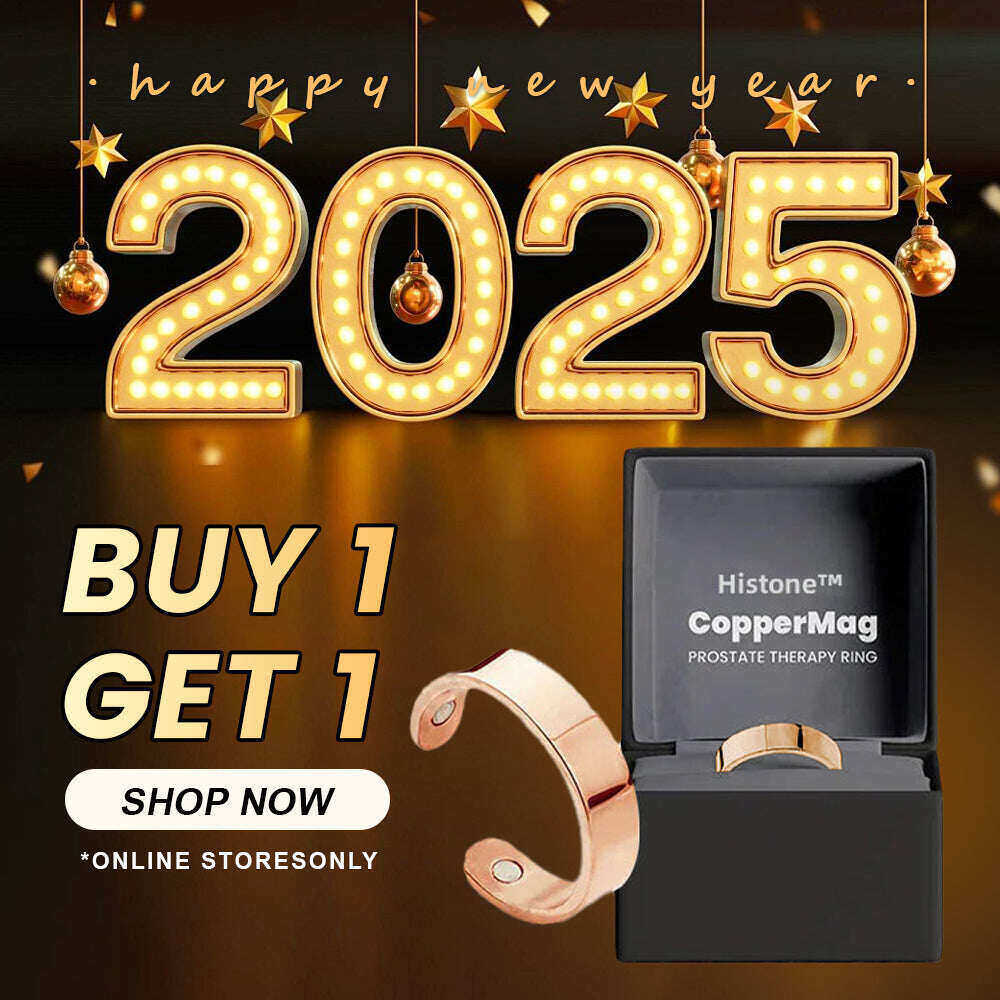 🎆 Liquidação de Ano Novo 1🎁 Último dia de promoção oficial na loja da marca: 50% de desconto 🎇 Anel de próstata Hisstone™ CopperMag 🌟