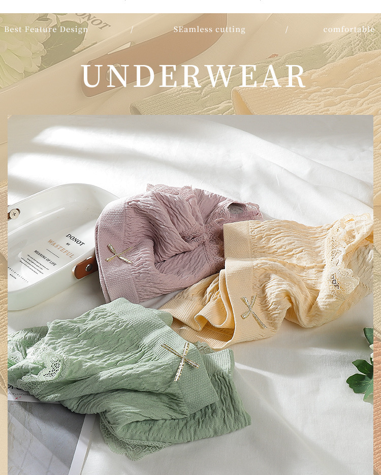 Roupa interior feminina fresca - extremamente absorvente, seca e anti-bacteriana