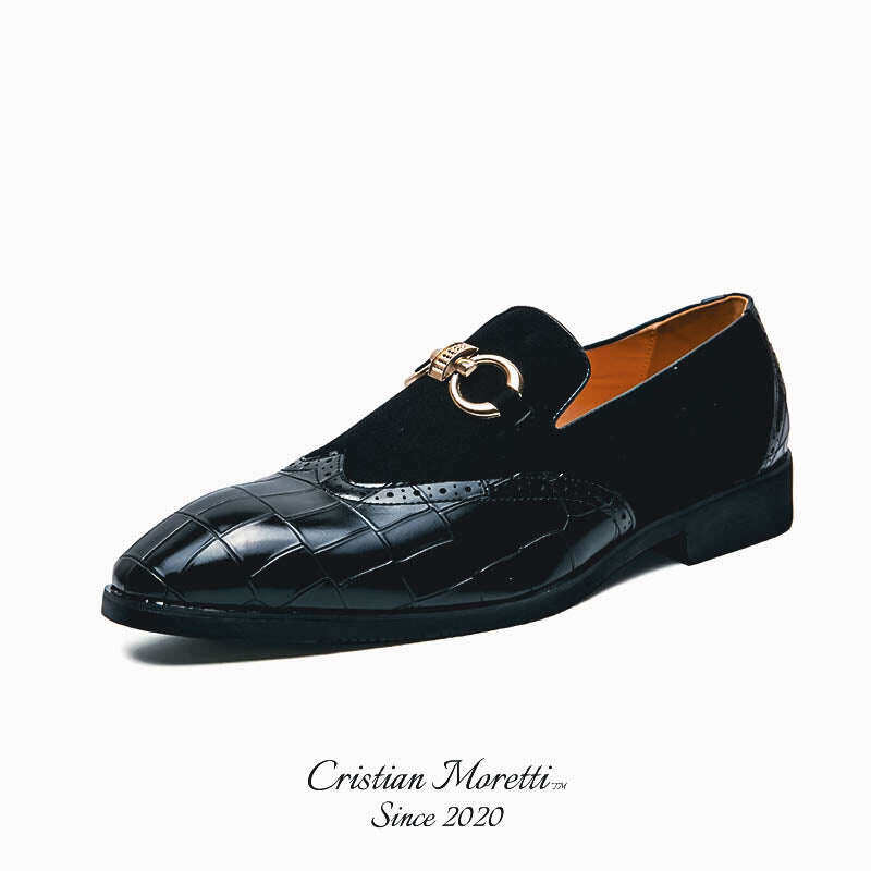 Sapatos Slip-on de Couro Nubuck Premium 