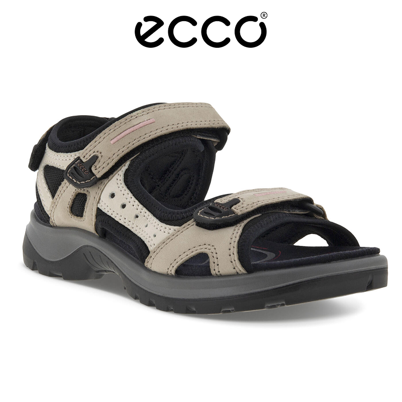 ECCO Verão 2025 Últimos Sapatos Femininos Sandálias de Couro