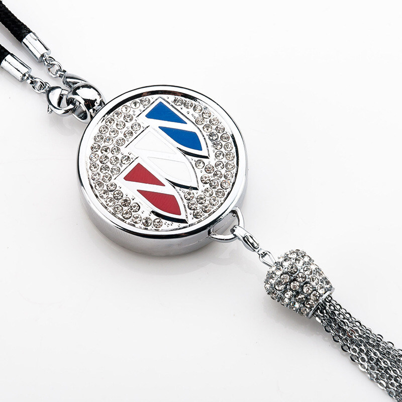 Pingente de aromaterapia com logotipo de carro com diamante de metal