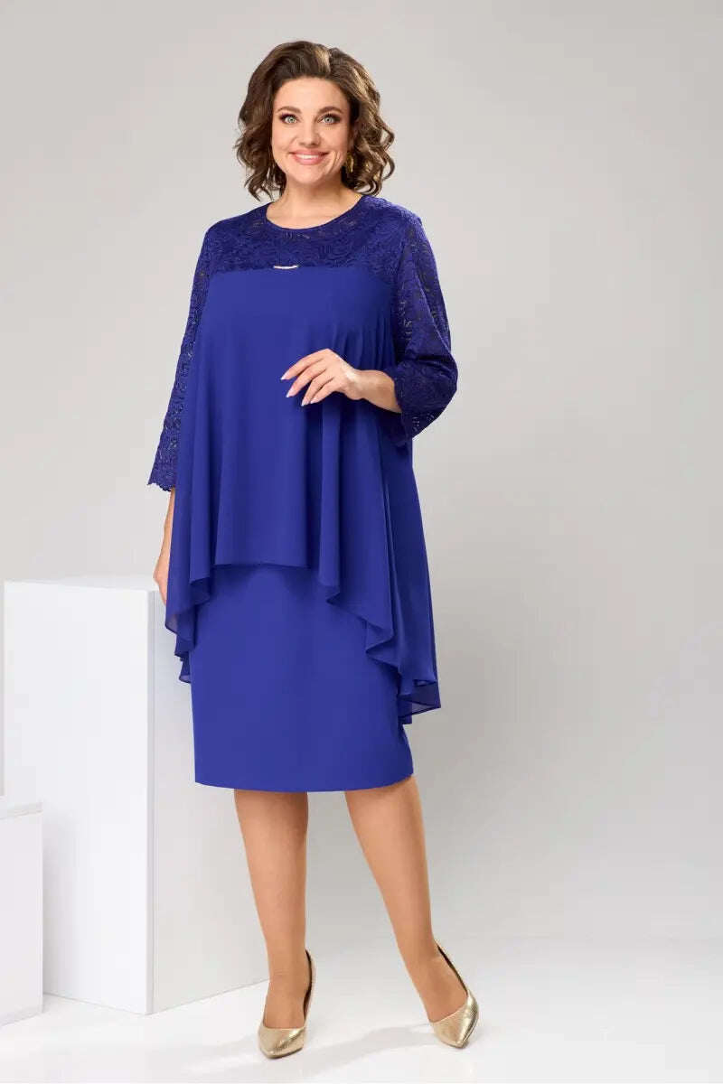 😍[S-5XL]Lindo vestido de outono plus size
