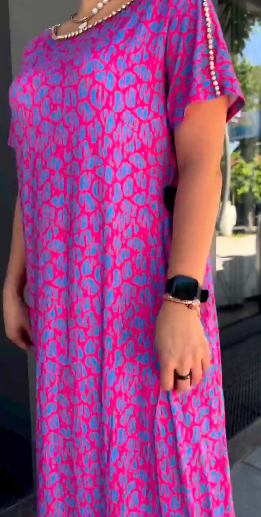 💃 em 2024 vestido elegante com estampa plus size