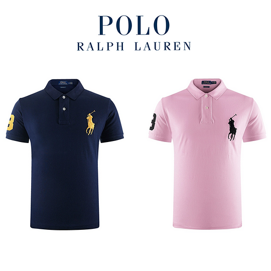 Camisas polo masculinas Ralph Lauren®, pacote com 2