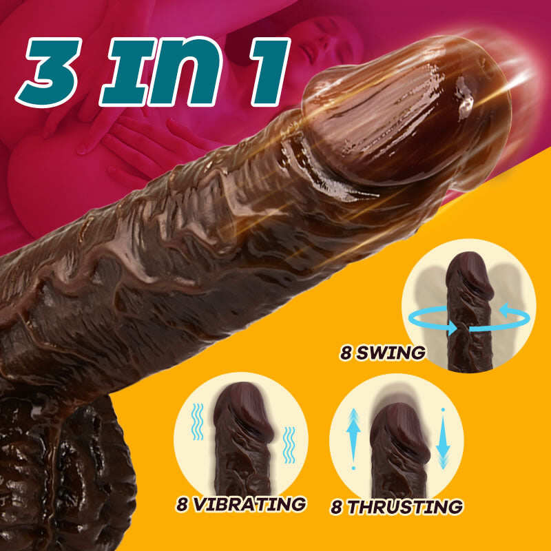 CHIMP 8 THRUSTING 8 VIBRATING 8 SWING LIFELIKE WILD REALISTICKÉ VIBRÁTOR 23 CM