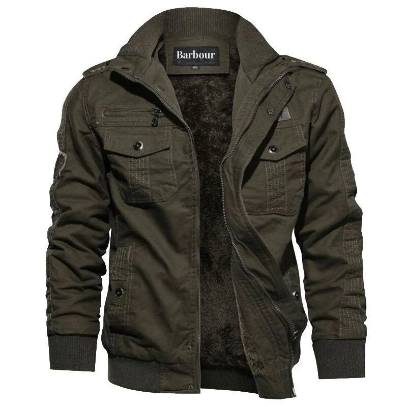 Jaqueta militar masculina de inverno de algodão Barbour®