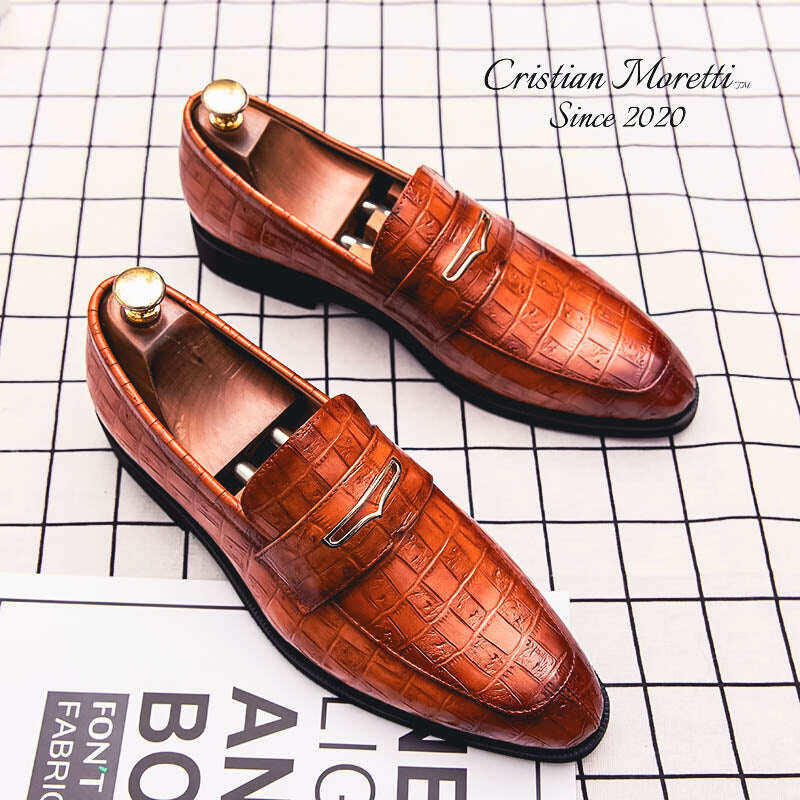 Sapatos de grife em couro legítimo Giorgio Monti™