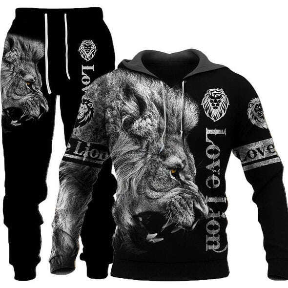Conjunto de roupas masculinas com impressão digital 3D