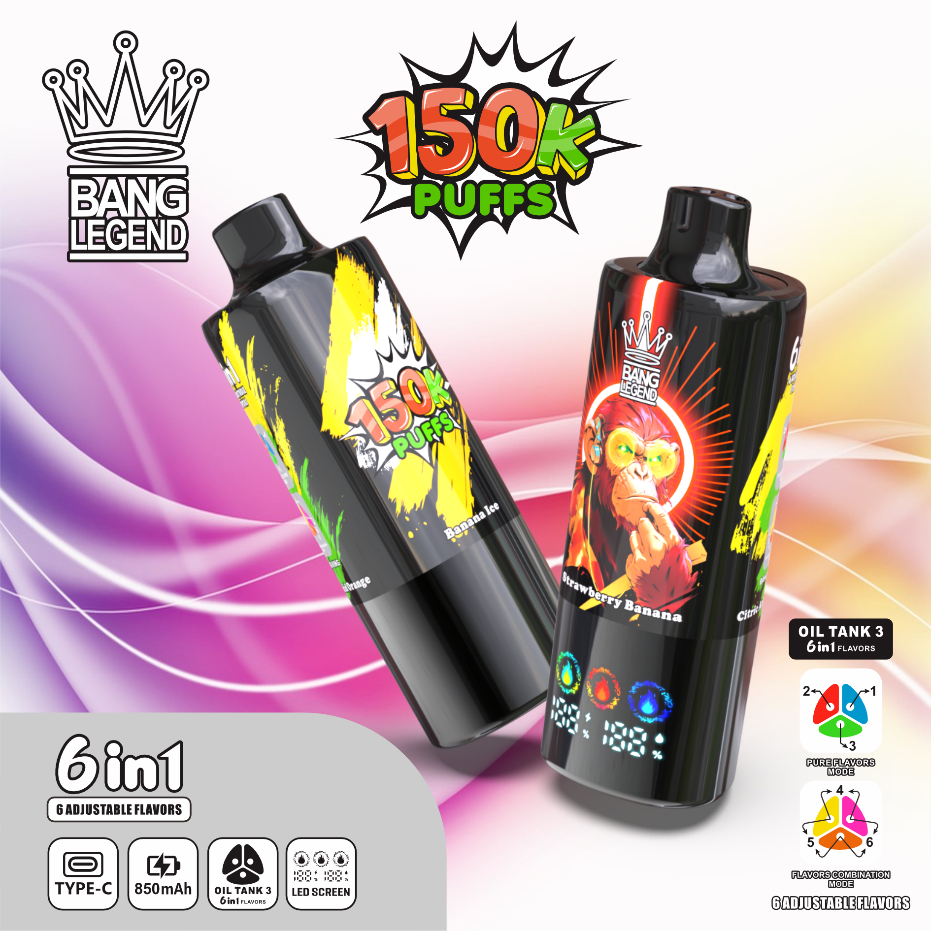 Bang Legend 150000 150K Puffs Vape