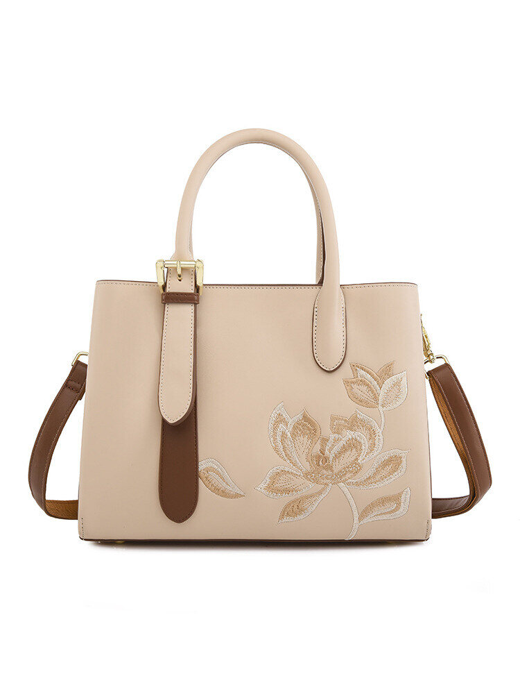 Új kézitáska: hímzett stílusú, mindennapi utazáshoz alkalmas.