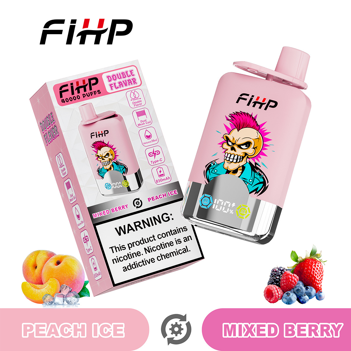 Vape FIHP 40 000 zaciągnięć z podwójnym smakiem