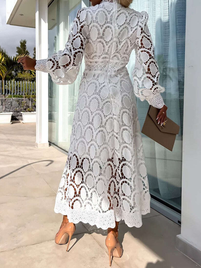 Rochie maxi din dantela de calitate superioara