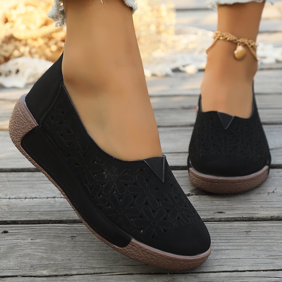 2025 sapatos femininos casuais de sola grossa primavera e verão