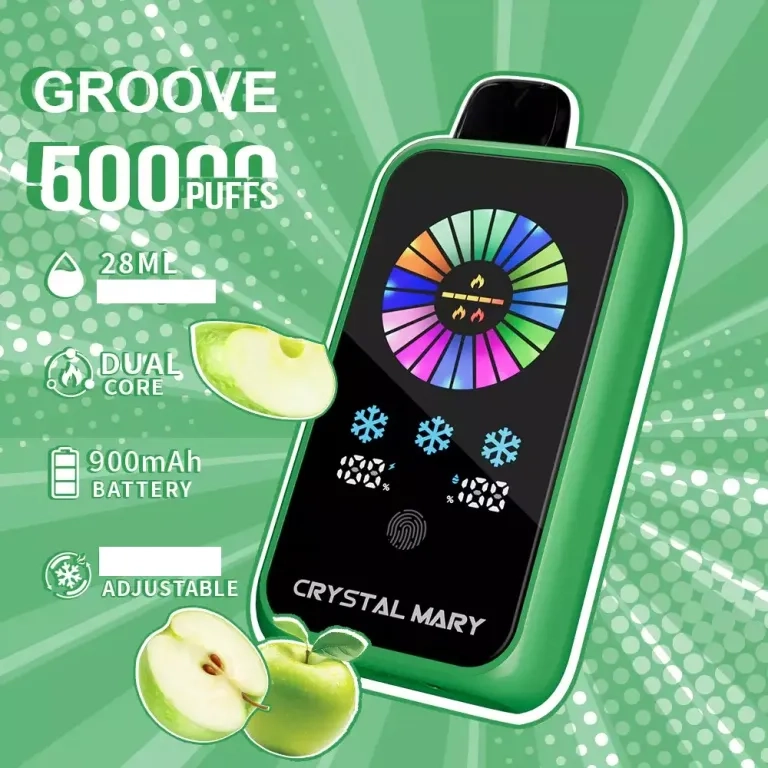 CRYSTAL MARY Groove 50000 Puffs Disposable Vape Strawberry B-Pop