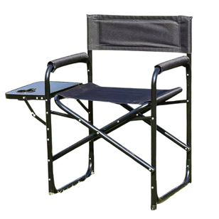 Hot Selling Relax Portable Thickened Oxford Clothes Steel Director Chair Folding Chair with Side Table