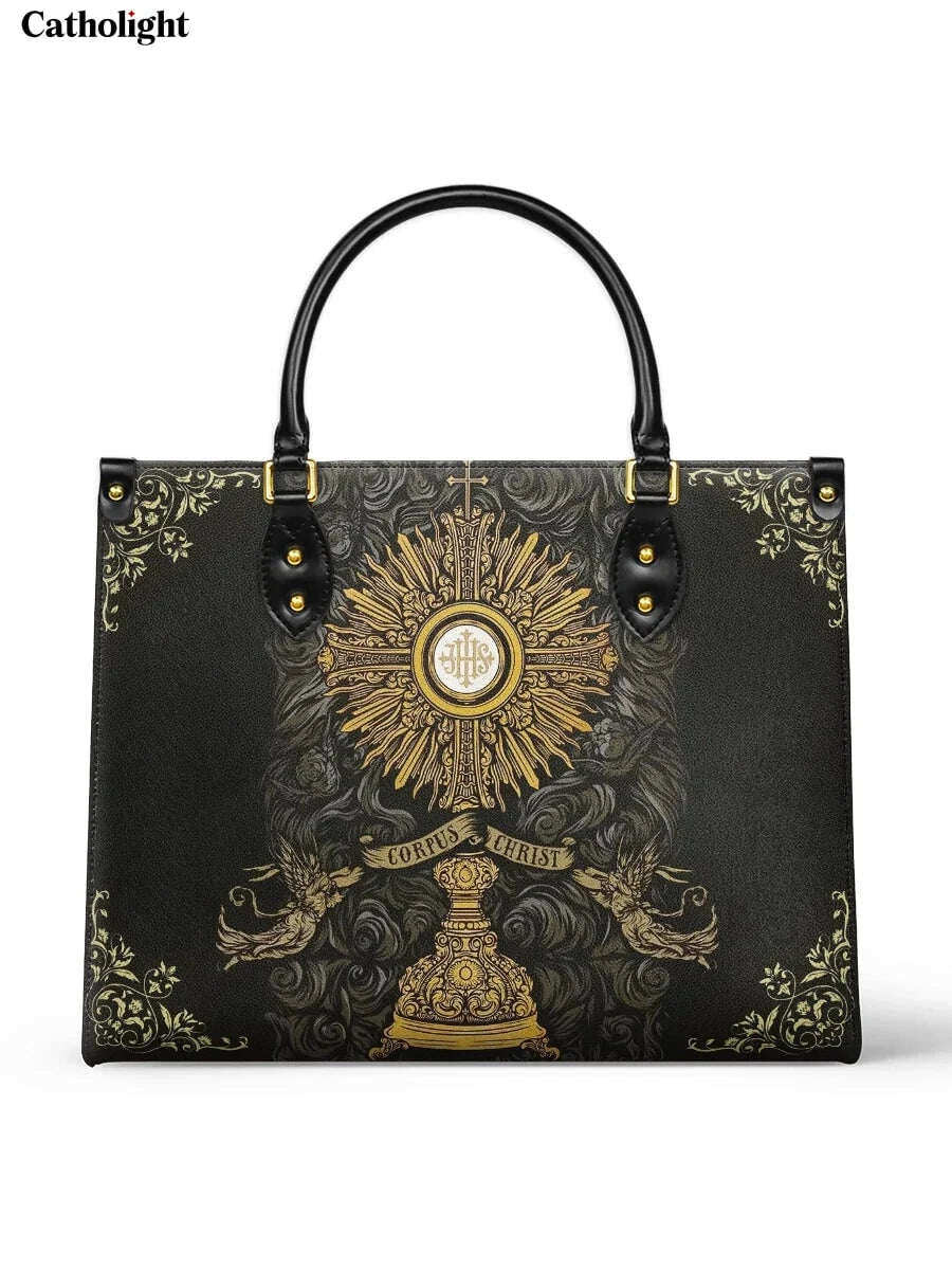 Catholight  The Corpus Christi Elegance Leather Bag