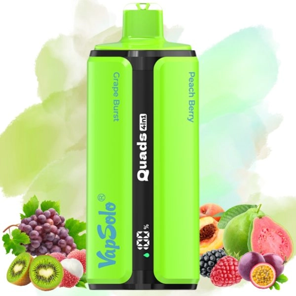 Vapsolo 80000 puffs disposable vape Pink Lemonade & Kiwi Passionfruit Guava & Peach Berry & Strawberry Banana