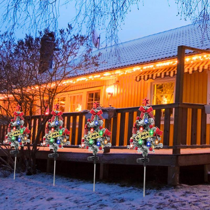 Utolsó napi akció!🎄Solar Christmas Tree Stake Light-Air Express Transport✈️Limited készlet!