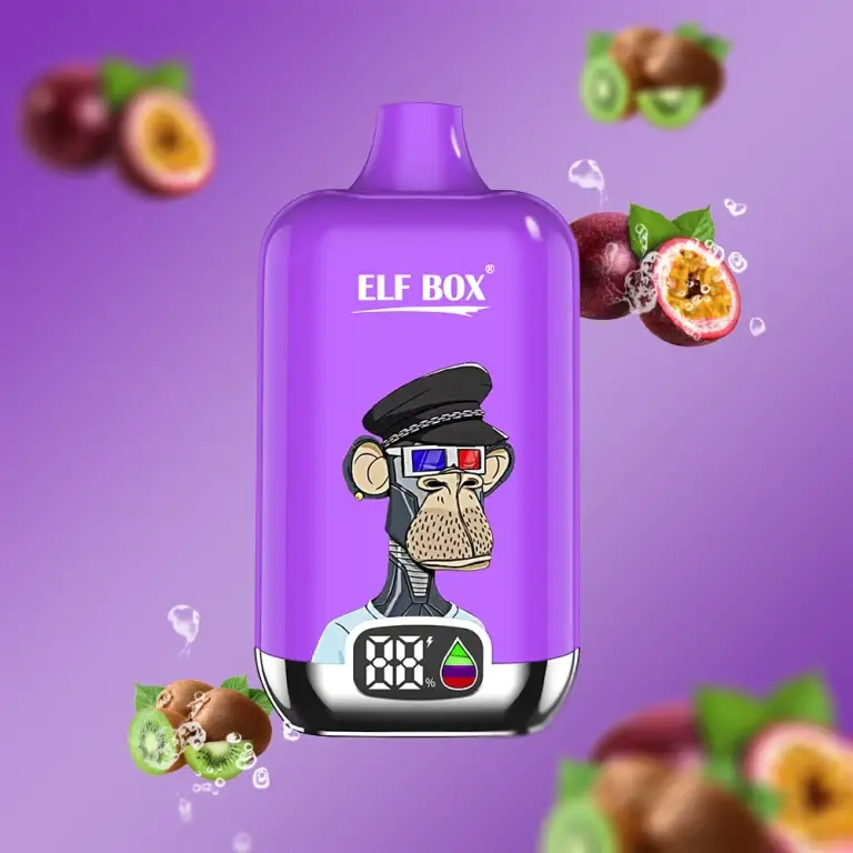ELF BOX Digital 12000 Puffs Disposable Vape Blue Razz ice