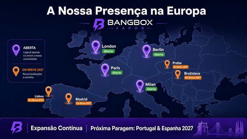 Expansão Europeia Bang Box Vapor
