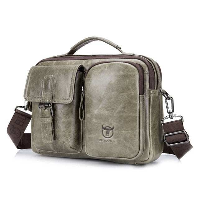 Męska teczka Torba na laptopa z prawdziwej skóry Torba Crossbody