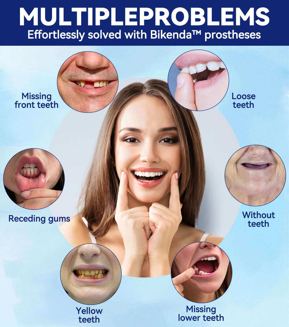 ✅Loja oficial | Conjunto de próteses de silicone Bikenda™ Reline 🧑🏼‍⚕️Recomendação da British Dental Association (BDA)