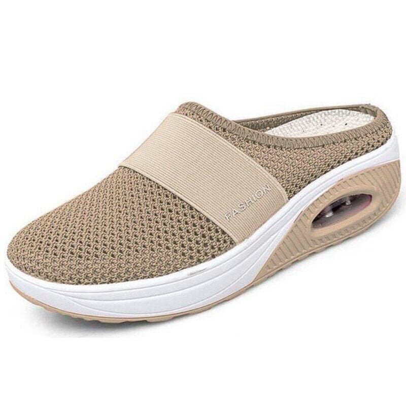 Sapatos de passeio Air Cushion Slip-On Sapatos de passeio Ortopédicos Diabéticos