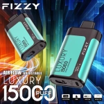 Fizzy Luxury 15000 Puffs LCD Screen Rechargeable Disposable Vapes Strawberry Banana