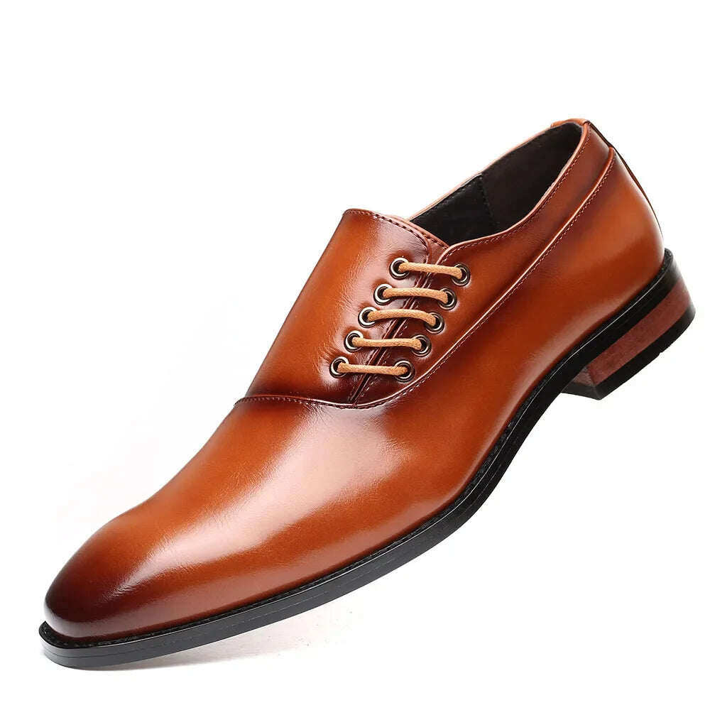 Sapatos Oxford de couro com cadarço lateral Roberto™ da Cristian Moretti®