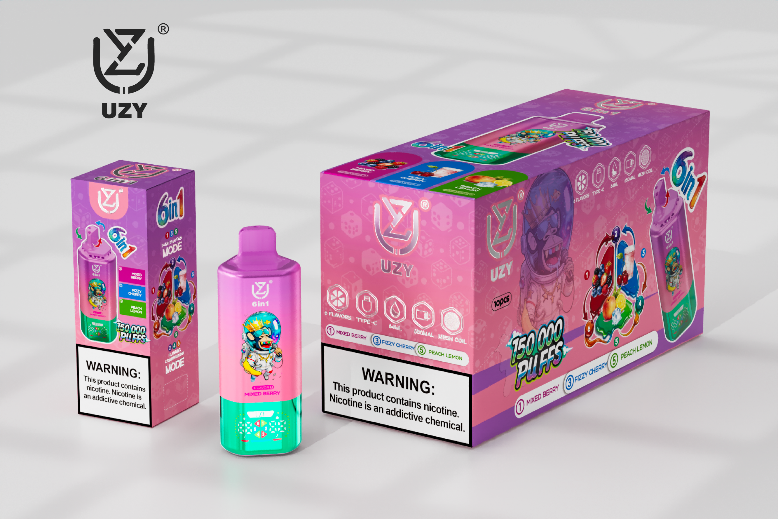 UZY 6 in 1 150000 Puffs10