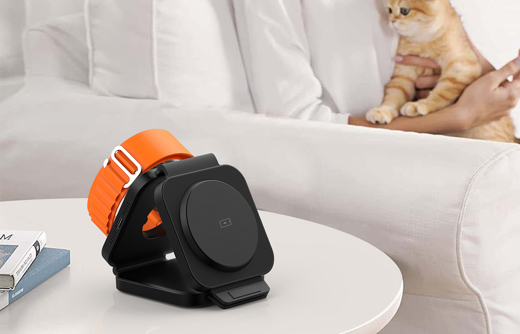 BAUHN™ Carregador sem fios dobrável 3 em 1 - Compacto, potente e magnético