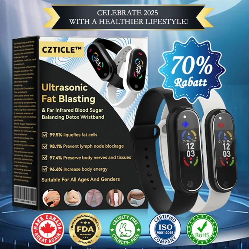 Pulseira detox para equilíbrio de açúcar no sangue e lipoaspiração ultrassônica JOSFIT com infravermelho distante - Liquidação por tempo limitado Energy Balance