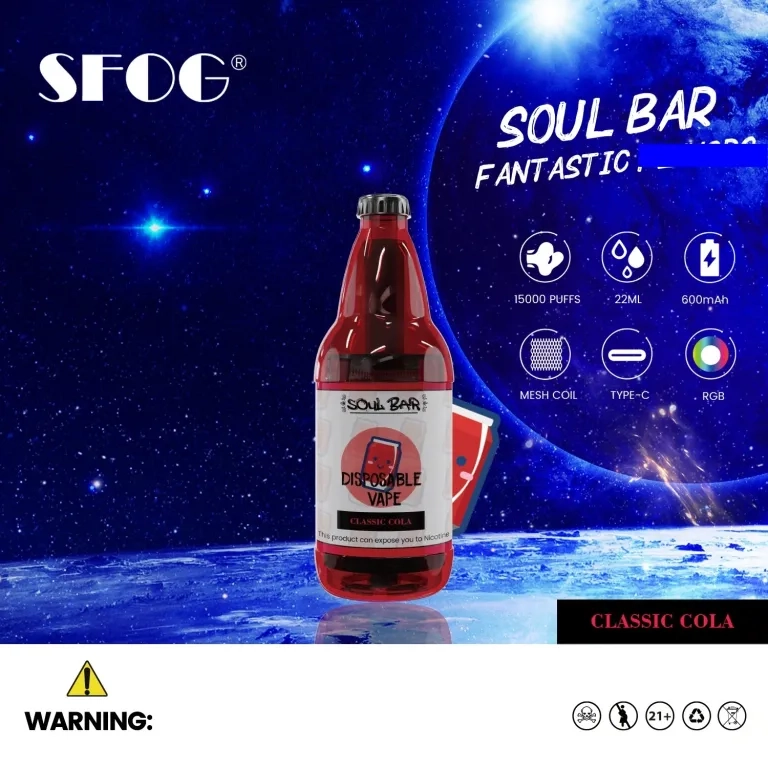 Sfog soul bar 15000 puffs újratölthető tömeges vásárlás eldobható vape nagykereskedelmi