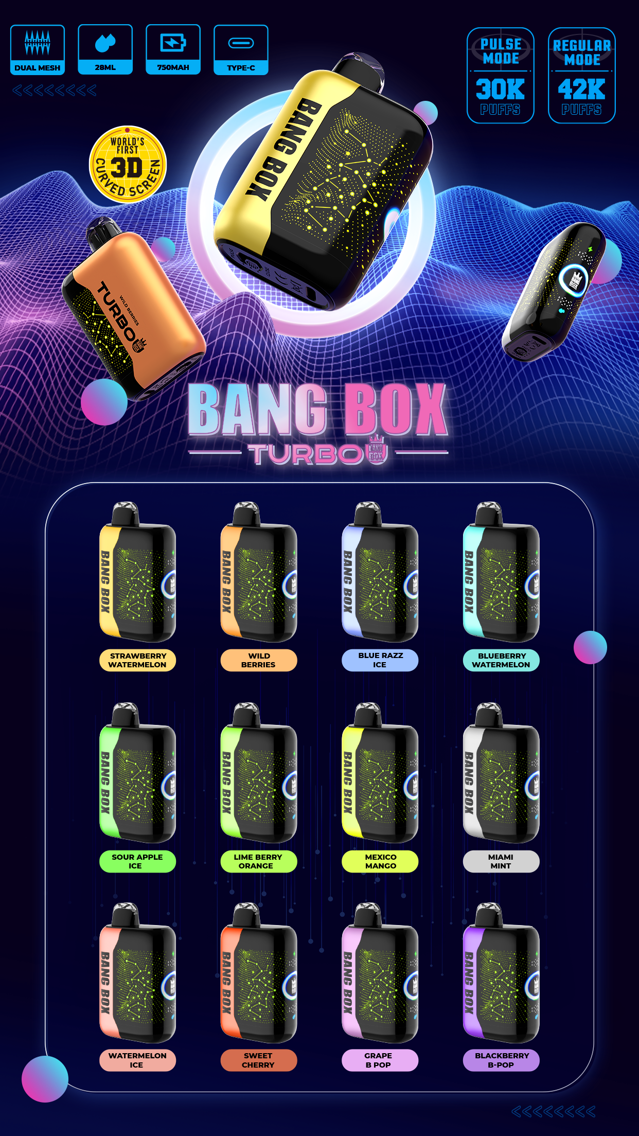 Bang Box TURBO 42000 puffs Vape