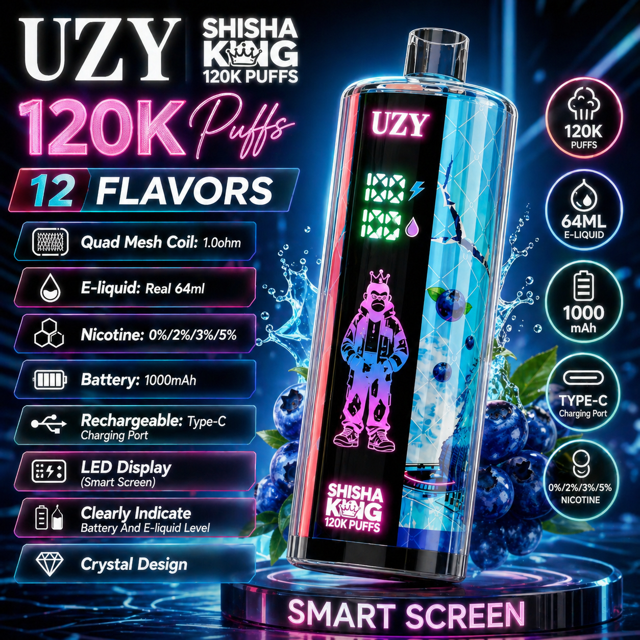 UZY 120K crystal exterior design