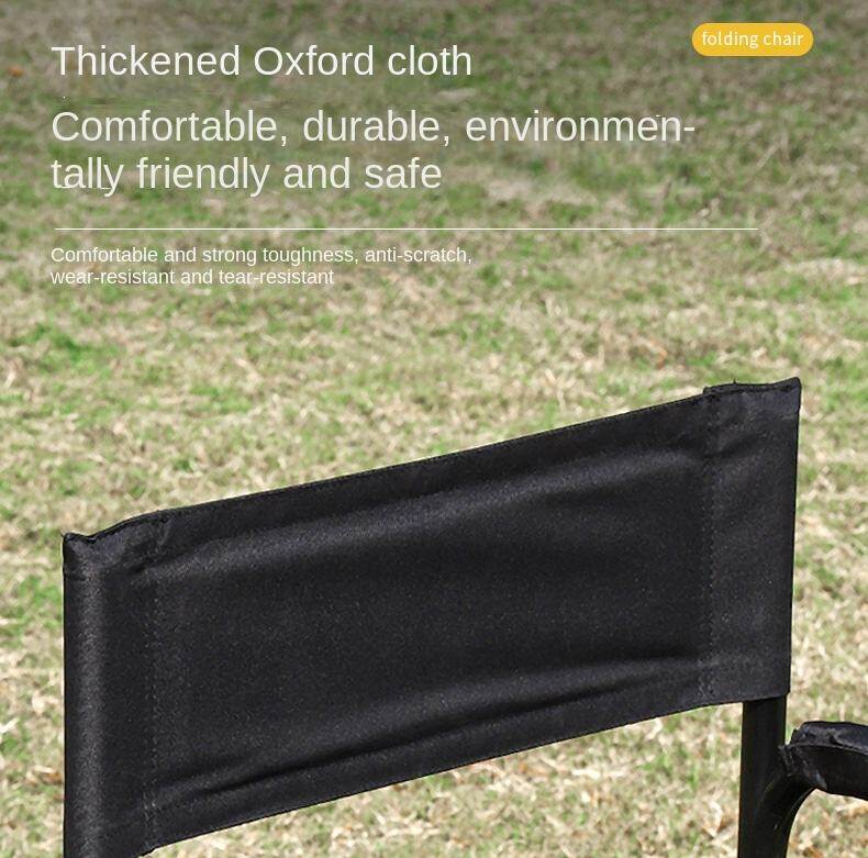 Hot Selling Relax Portable Thickened Oxford Clothes Steel Director Chair Folding Chair with Side Table