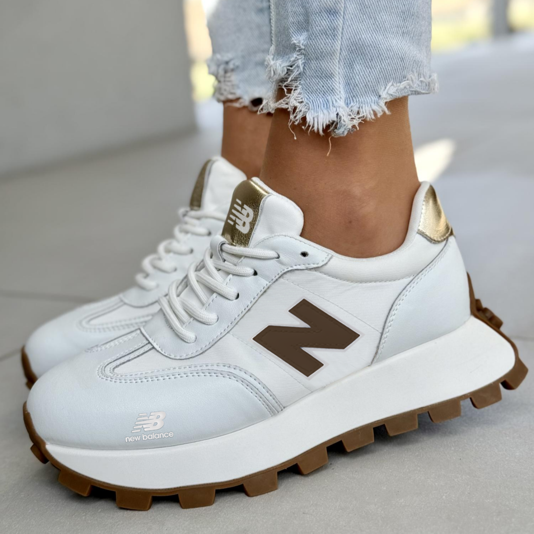 New Balance® Damskie buty sportowe z naturalnej skóry