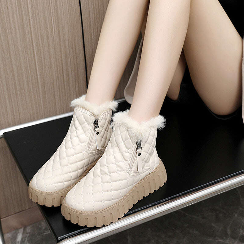 🎅[Presente perfeito] Botas femininas de inverno quentes de lã
