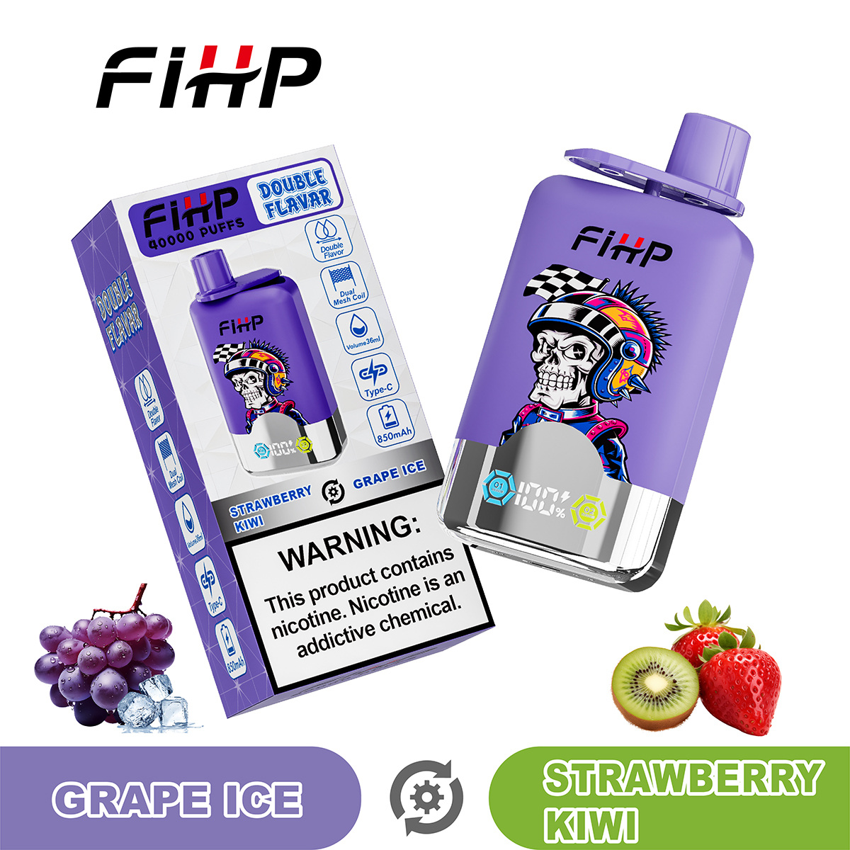 Vape FIHP 40 000 zaciągnięć z podwójnym smakiem