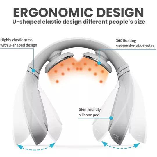 ACUPRO™ EMS DISPOSITIVO DE MASSAGEM DE PESCOÇO DE ACUPUNCTURA COM PONTOS LINFÁTICOS