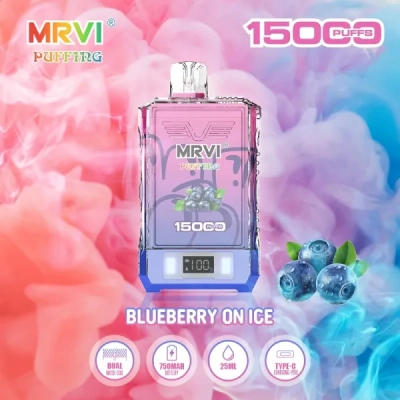 MRVI Puffing 15,000 puffs dual mesh digital screen 15k wholesale refillable screen