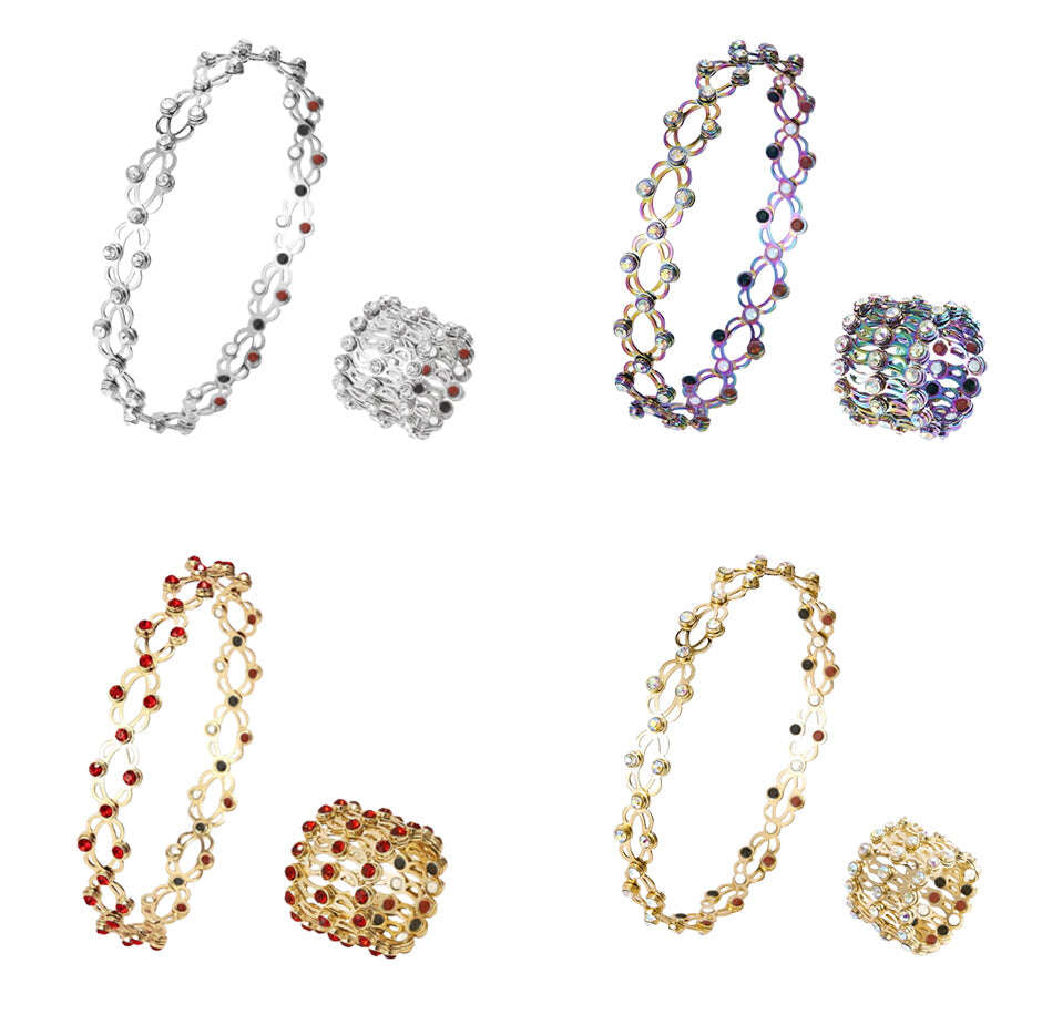 PreSlim 2 em 1 Anel Pulseira Transformadora de MagneticTherapy Ajustável