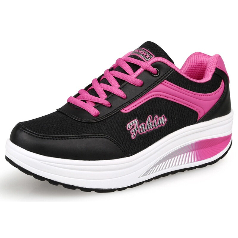 Sapatos desportivos de malha ortopédica feminina