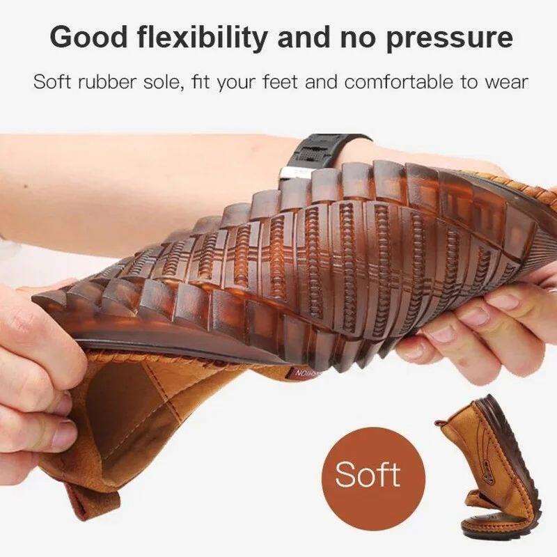 SAPATOS CASUAIS DE COURO MASCULINO