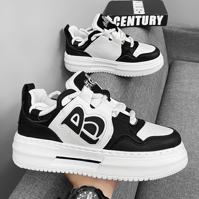 2024 novos tênis casuais e versáteis com sola grossa