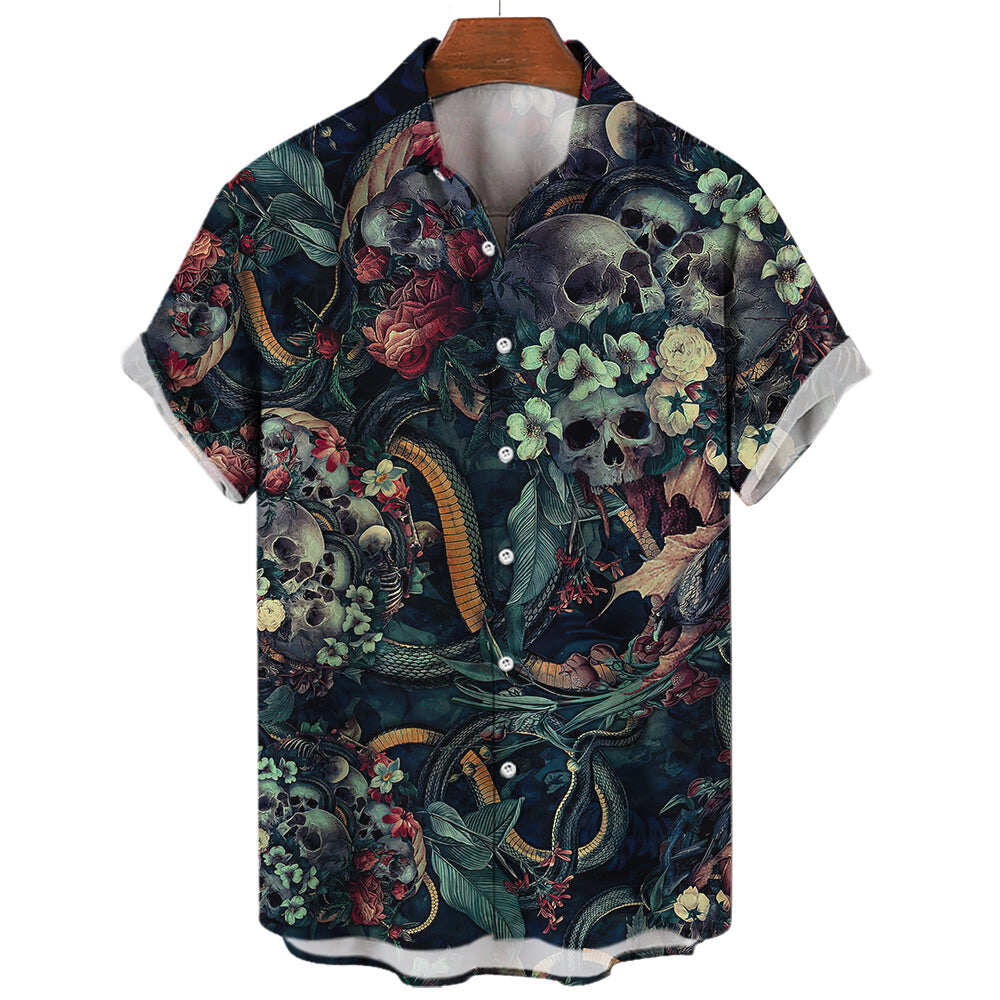 CAMISETA HAWAIIAN SKULL