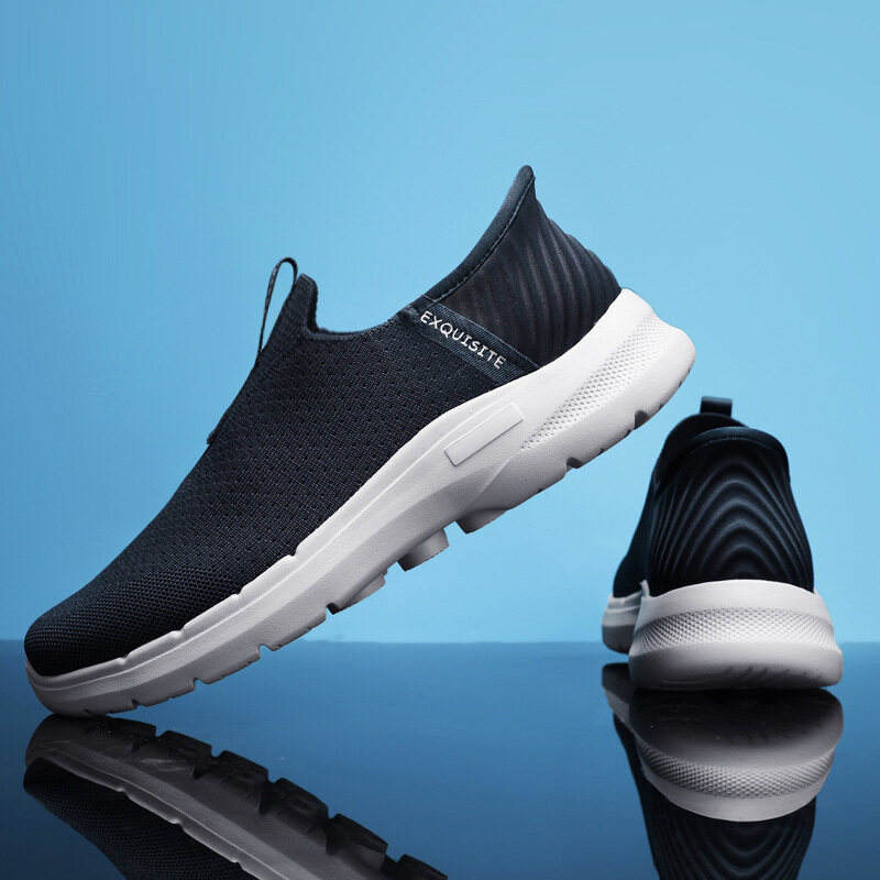 Tênis de caminhada ortopédico masculino para fascite plantar, tênis de caminhada para amortecimento extra e suporte de arco