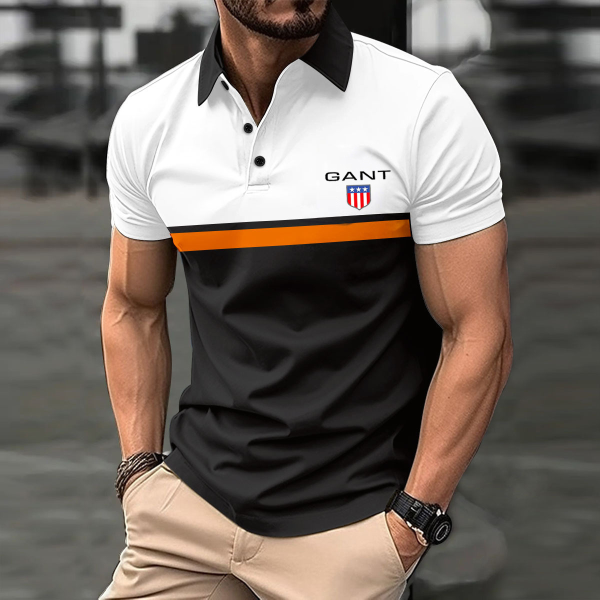 GANT® Męska sportowa koszulka polo