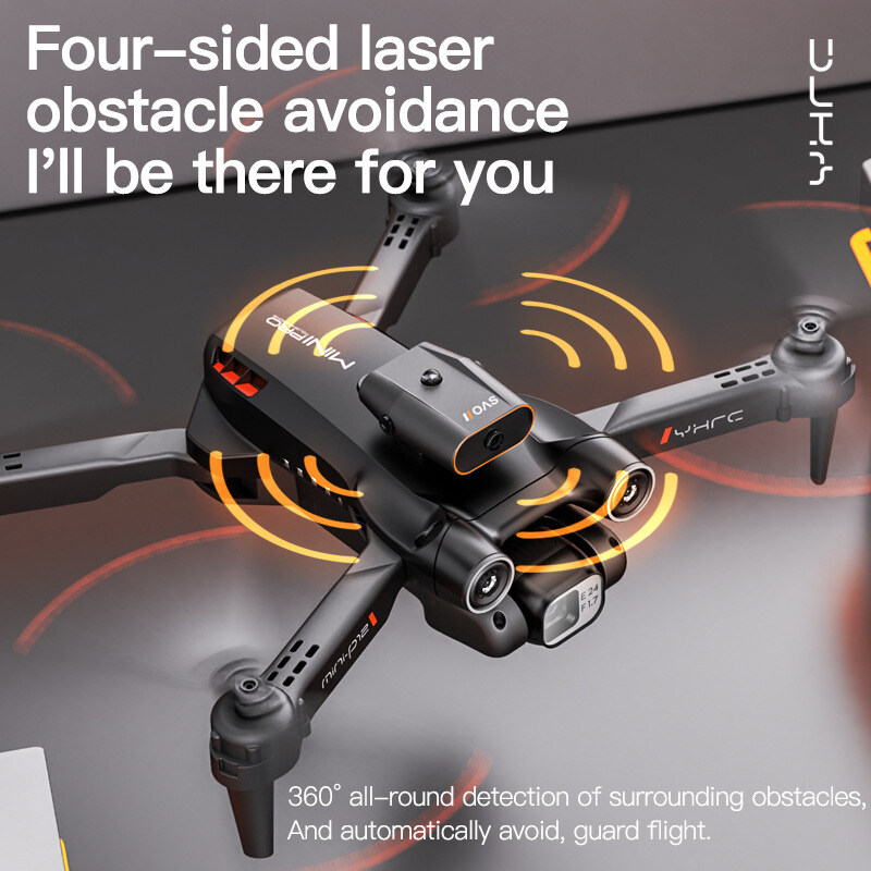 P12 Optical Flow Positioning Drone 8K ESC Dual Lens Aerial Photographer Full Obstacle Avoidance RC Aircraft