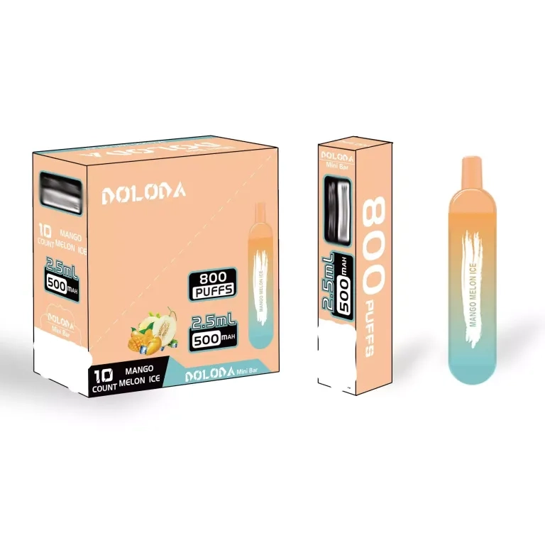 DOLODA Mini bar 800 Puffs Rechargeable Disposable Vape Mint Ice